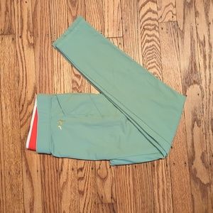NWOT Tracksmith turnover crop tights medium loden green